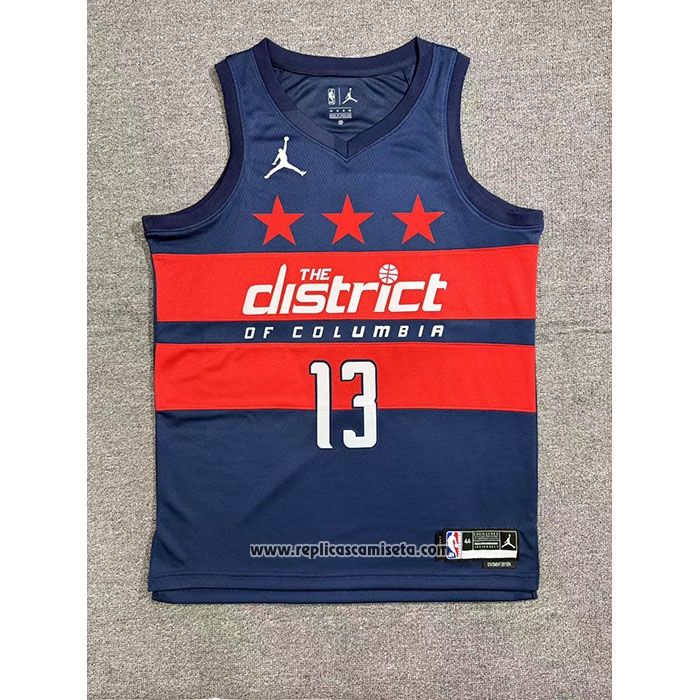Camiseta Washington Wizards Jordan Poole #13 Statement 2024-25 Azul